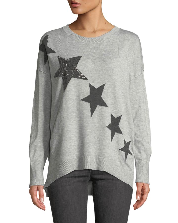Crew-neck Beaded