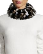 Knitted Rabbit Fur Funnel