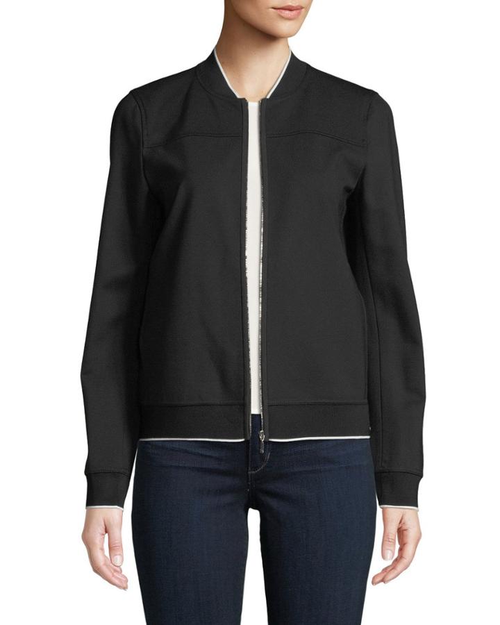 Alison Zip-front Bomber Jacket