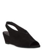 Clay Suede Slingback Wedge