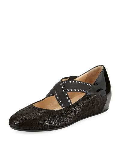 Elena Comfort Hidden-wedge Pump, Black
