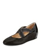 Elena Comfort Hidden-wedge Pump, Black