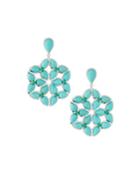 Kaleidoscope Earrings, Blue/green