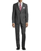 Slim-fit Two-button Check Two-piece