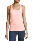 Super Hero-in-training Mesh Tank, Pale Neon Apricot