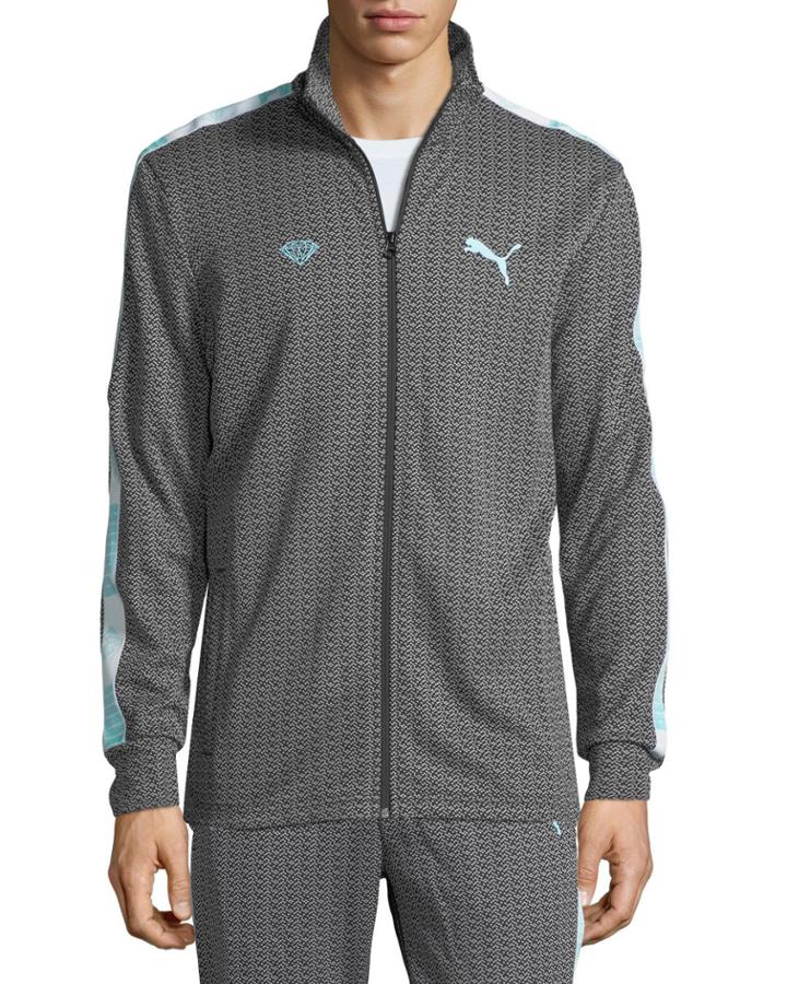 Men's Puma X Diamond Track Jacket, Black