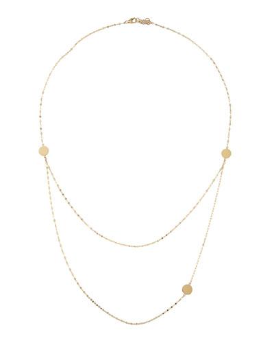 14k Triple Disc-chain Necklace