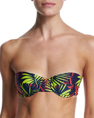 Maxime Palm-print Bandeau