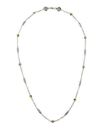 Color Classics Long Amethyst Station Necklace