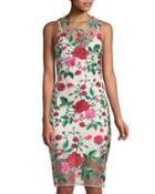 Floral-embroidered Illusion