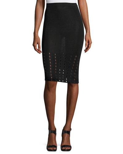 Melanie Pointelle Knit Pencil