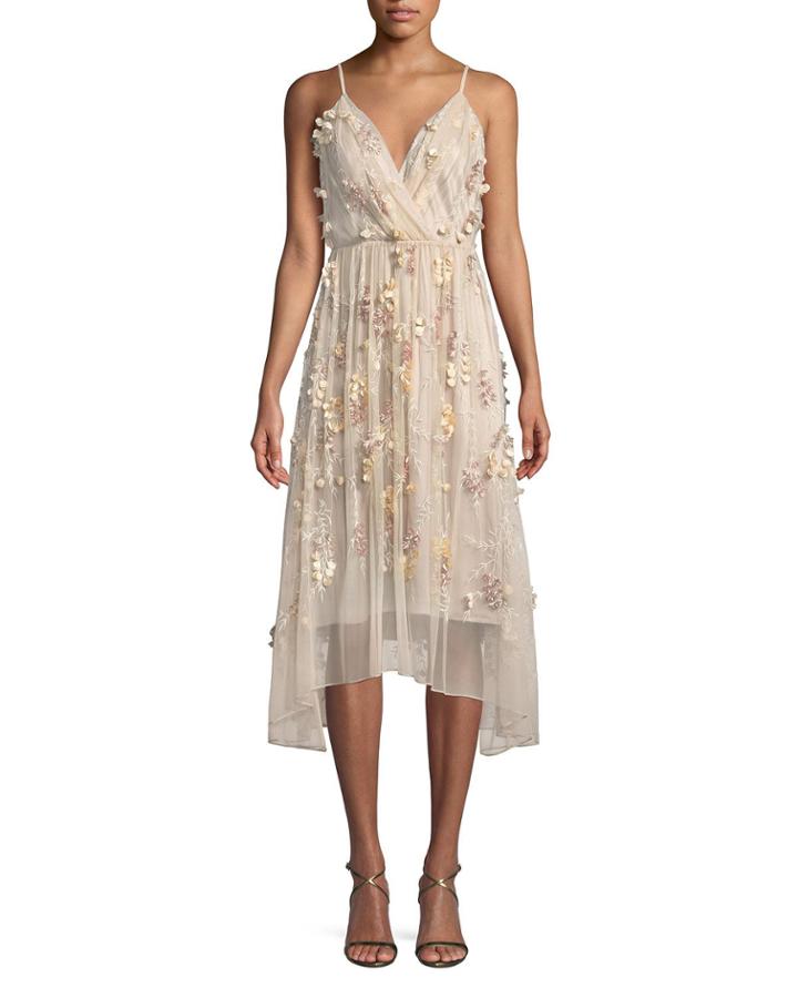 Lisandra Floral-applique Dress