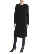 Knox Wool/cashmere-blend Side-slit