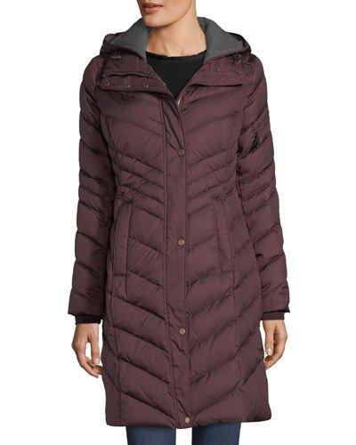 Rayna Chevron-quilt Puffer Jacket