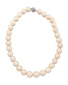 14k Graduated Peach Freshwater Pearl Necklace,