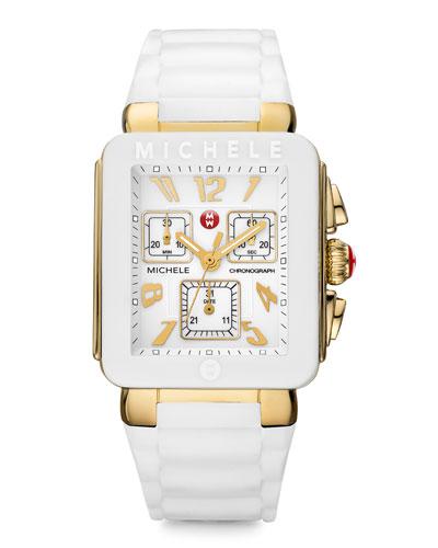 Park Jelly Bean Watch, White/yellow Golden