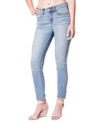 High-rise Skinny-leg Jeans With Crystals