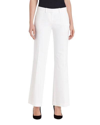 Downtown Flare-leg Pants, White