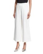 Sight Wide-leg Ankle Pants, White
