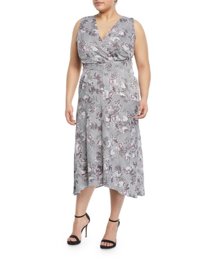 Giles Check Midi Dress,