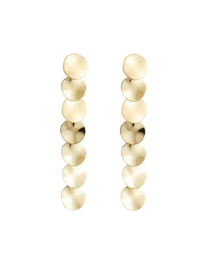 18k Gold Classico Paillette Drop Earrings