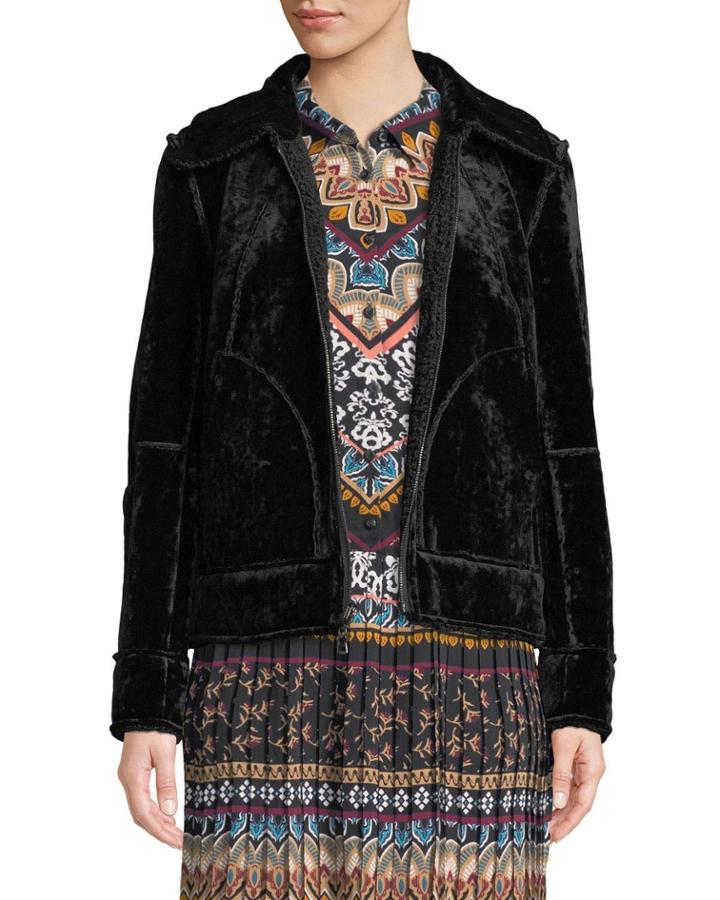 Reversible Faux-fur Zip Jacket
