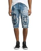 Destroyed Bleach-splatter Denim