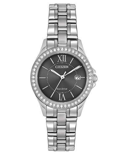 28mm Bracelet Watch W/ Crystal Bezel