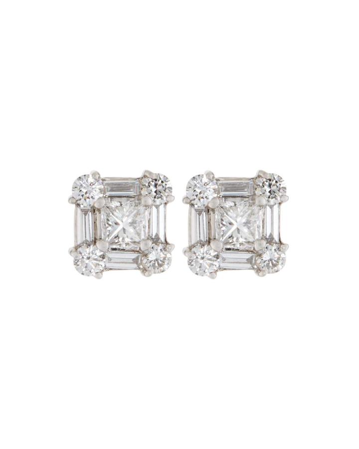 18k Square Diamond
