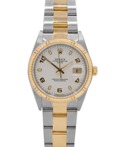 Pre-owned 36mm Men's Datejust Bracelet Watch, Two-tone