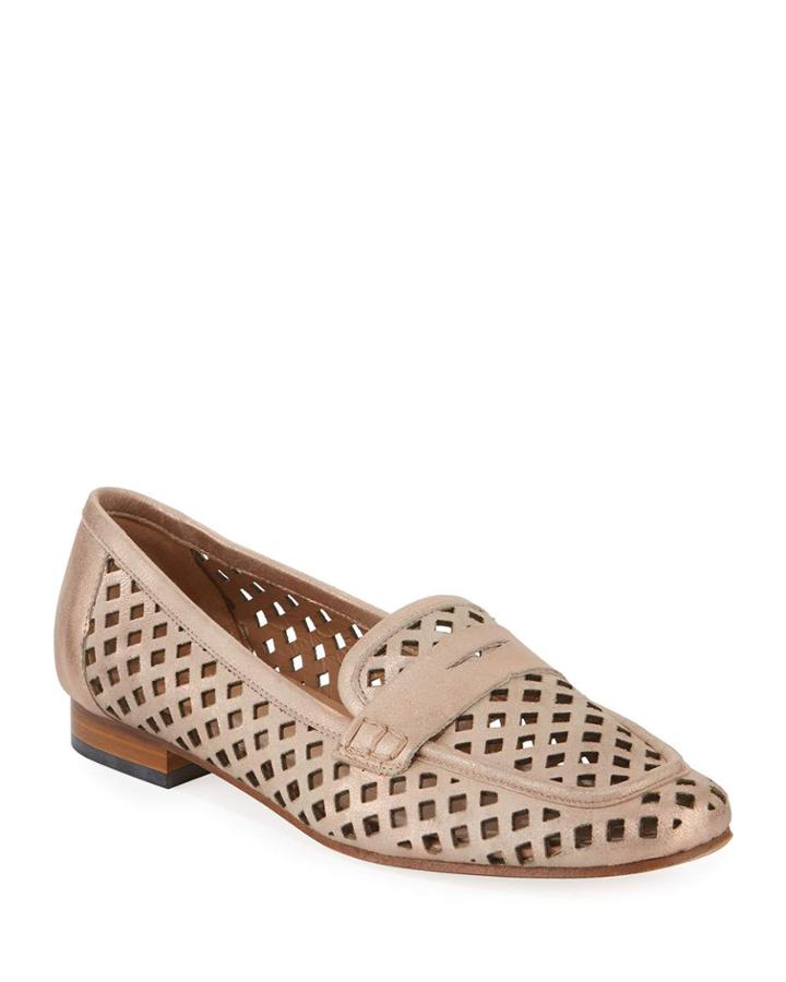 Meala Cutout Metallic Leather