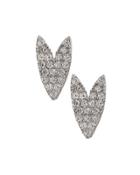 Silvertone Crystal Heart