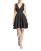 Sleeveless Fit And Flare Printed Dress