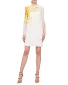 Calendula-print Georgette Tunic Dress