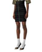 Elastic-strip Front & Back Zip