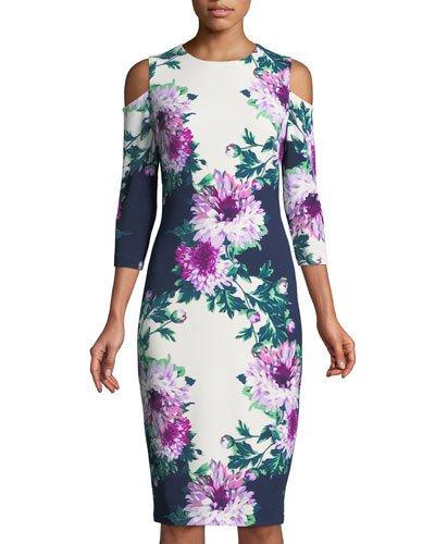 Floral Cold-shoulder