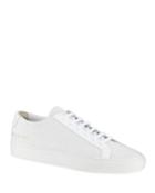 Men's Achilles Perforated Low-top Sneakers, White