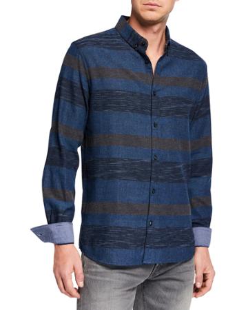 Men's Striped Woven