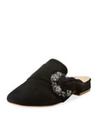 Laverne Suede Slide Flat