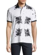 Shaped Fit Splatter-paint Polo