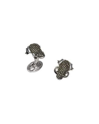 Pav&eacute; Marcasite Frog Cuff