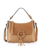 Joan Small Mixed Leather Crossbody Bag