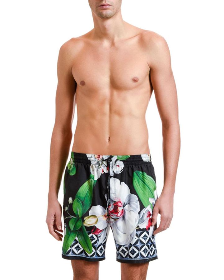Men's Orchid Floral-print