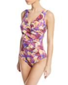 Kylo Ruched Floral One-piece