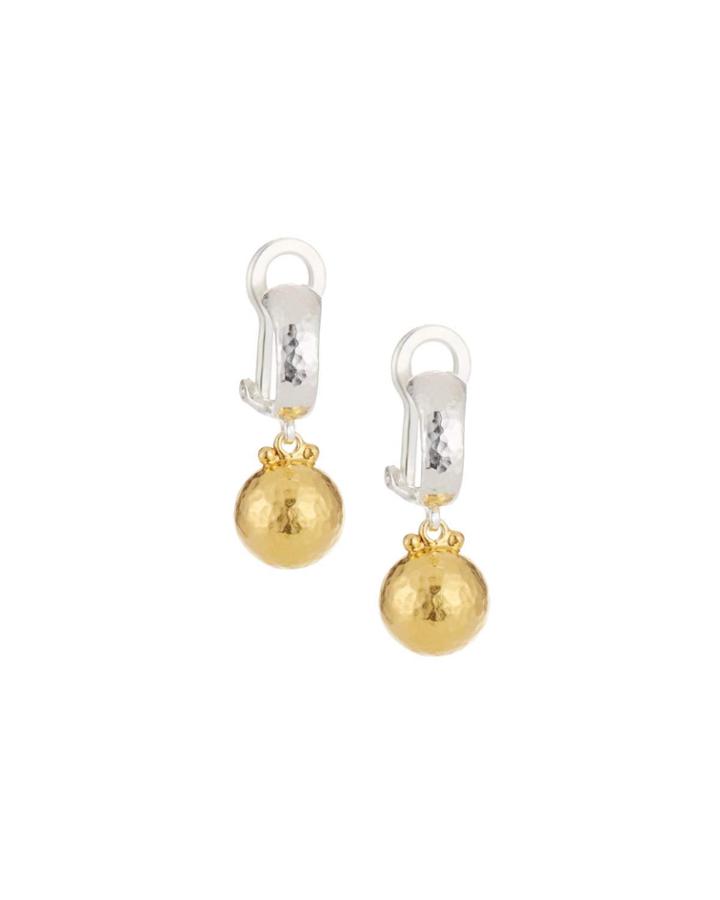 Two-tone Drop Earrings