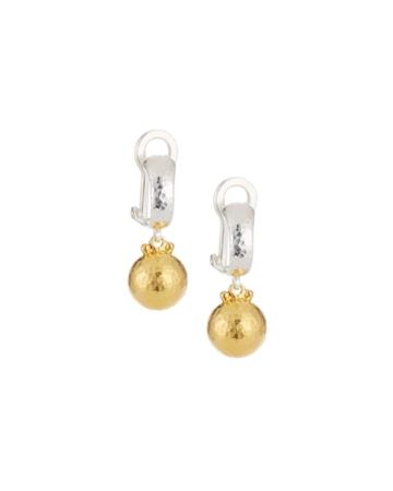 Two-tone Drop Earrings