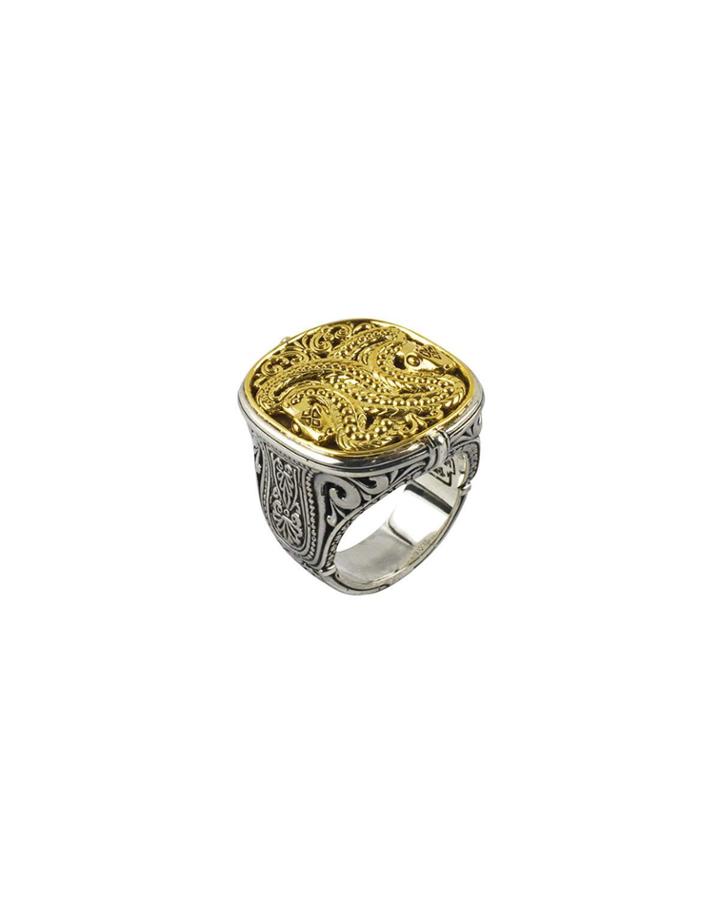 Two-tone Snake Ring,