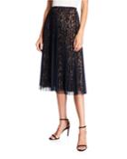 Layered Animal-print Mesh