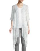 Semisheer Floral Paisley Kimono