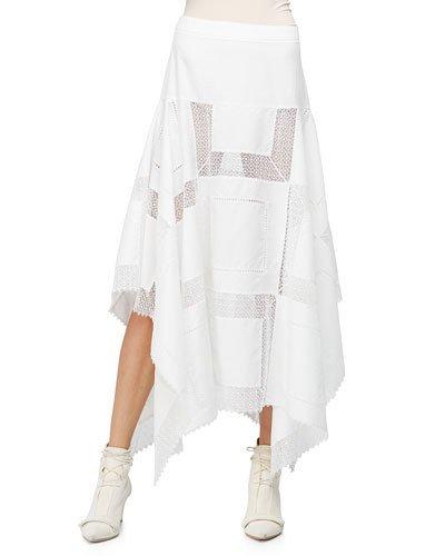 A-line Lace-inset Handkerchief